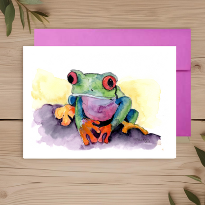 Frog Note Card
