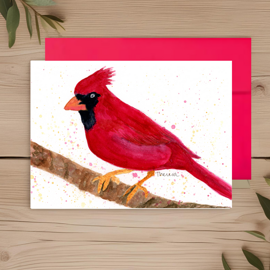 Cardinal male Note Card