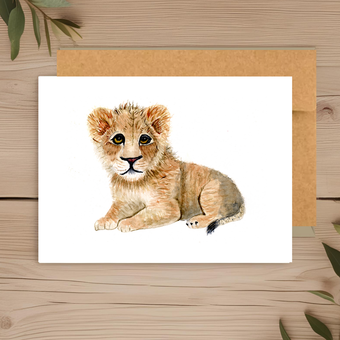 Lion cub Note Card