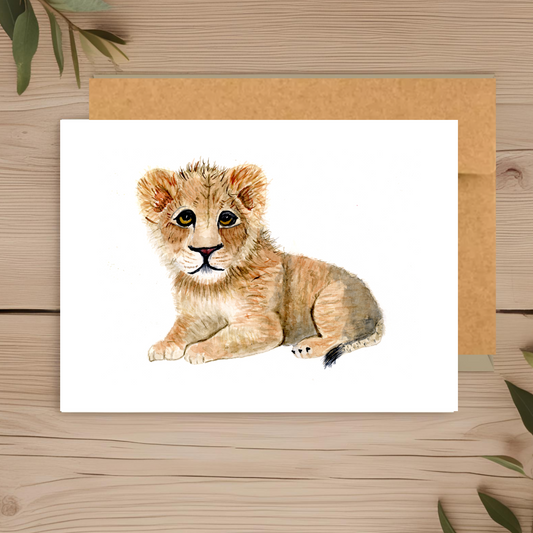 Lion cub Note Card