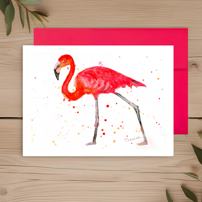 Flamingo Note Card