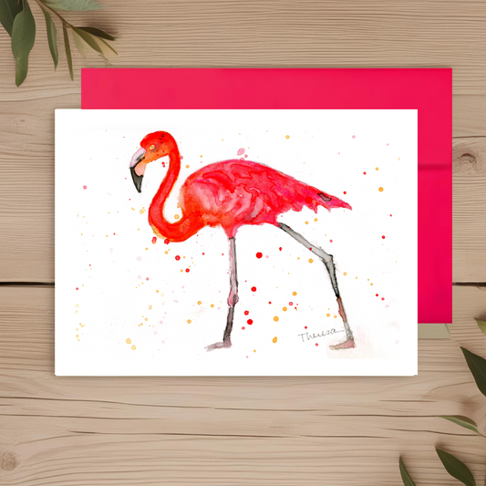 Flamingo Note Card