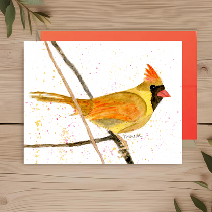 Cardinal female Note Card