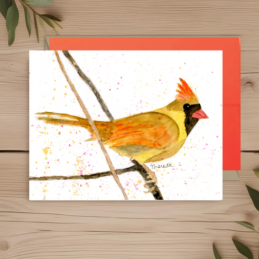 Cardinal female Note Card