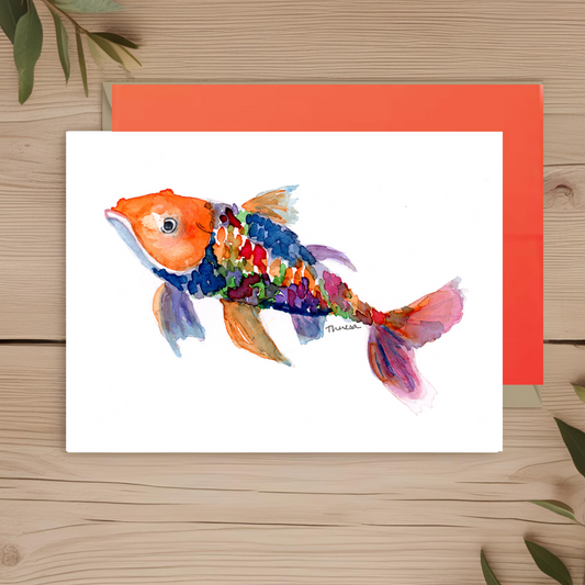 Goldfish Note Card