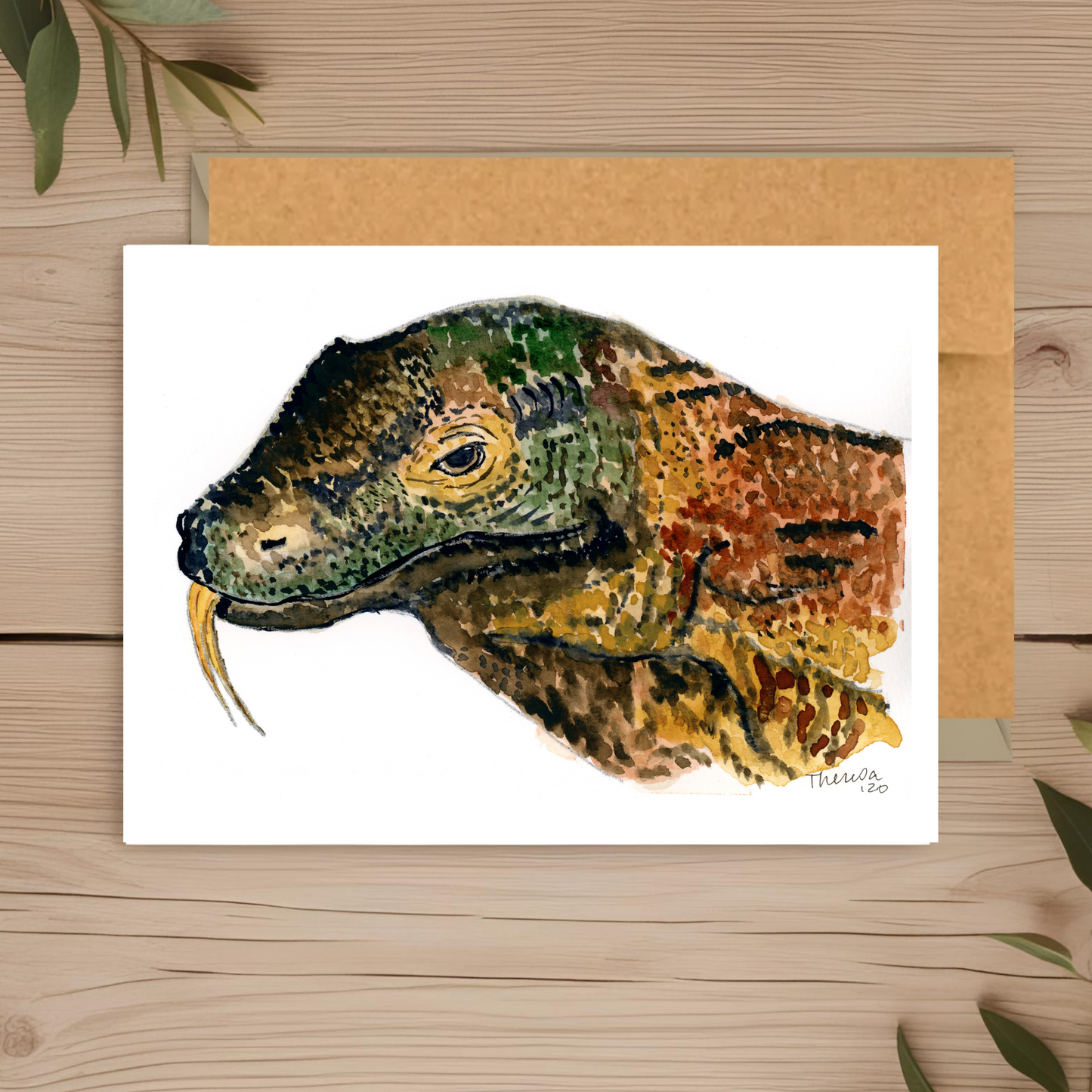 Komodo Note Card