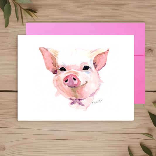Pig Note Card