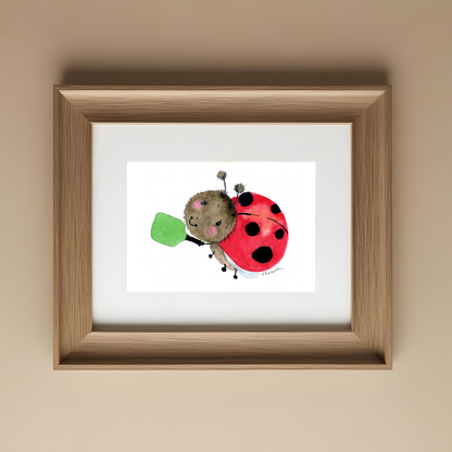 Ladybug Pickleball Print