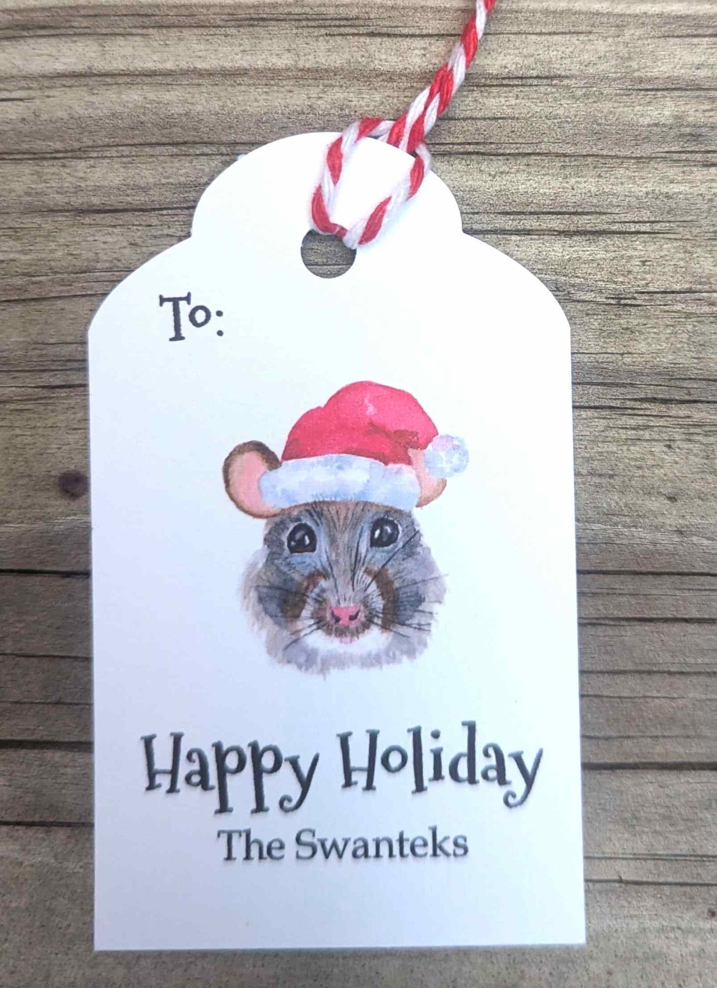 Holiday Mouse Gift Tags