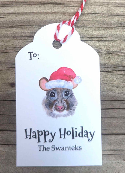 Holiday Mouse Gift Tags