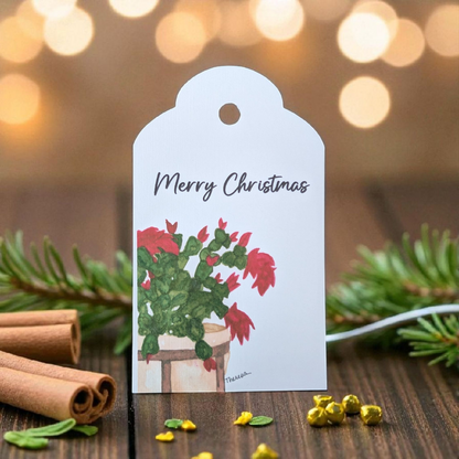 Christmas Cactus Gift Tags