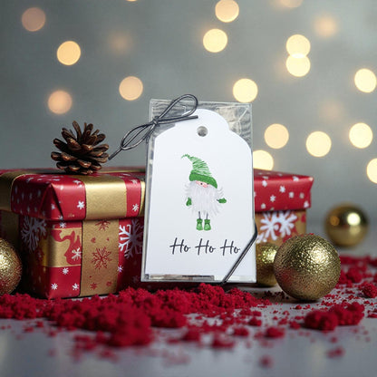 Gnome Green Stripe Gift Tags