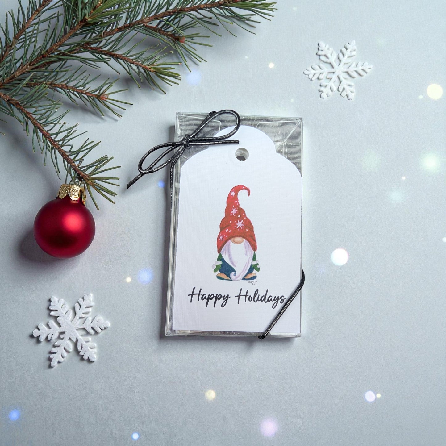 Gnome Snowflake Gift Tags