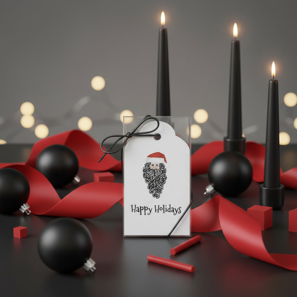 Santa Curly Gift Tags