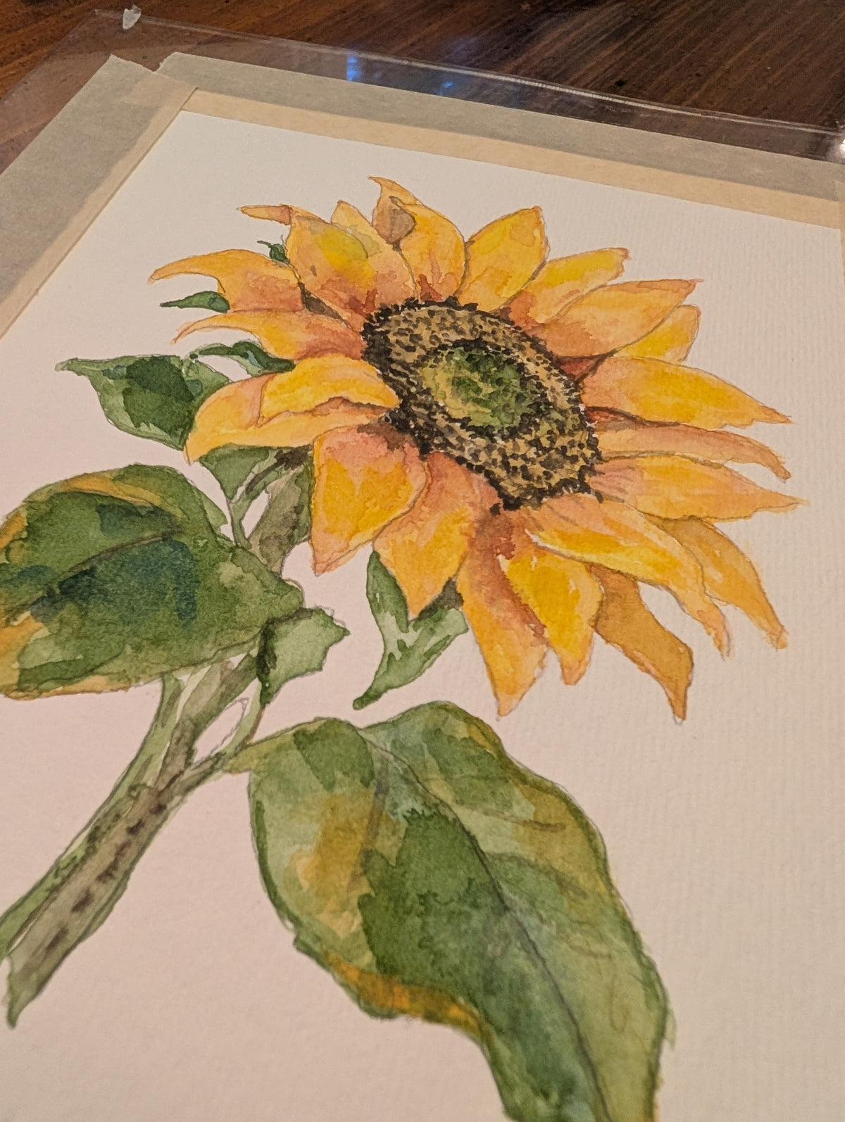 Sunflower Watercolor Print