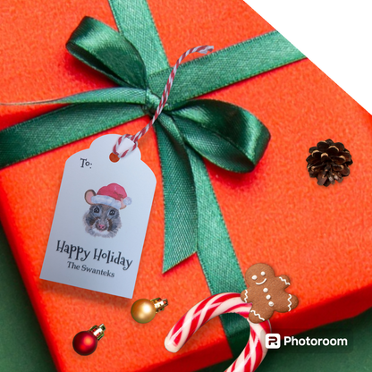 Holiday Mouse Gift Tags