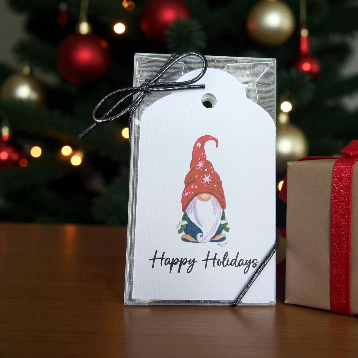 Gnome Snowflake Gift Tags