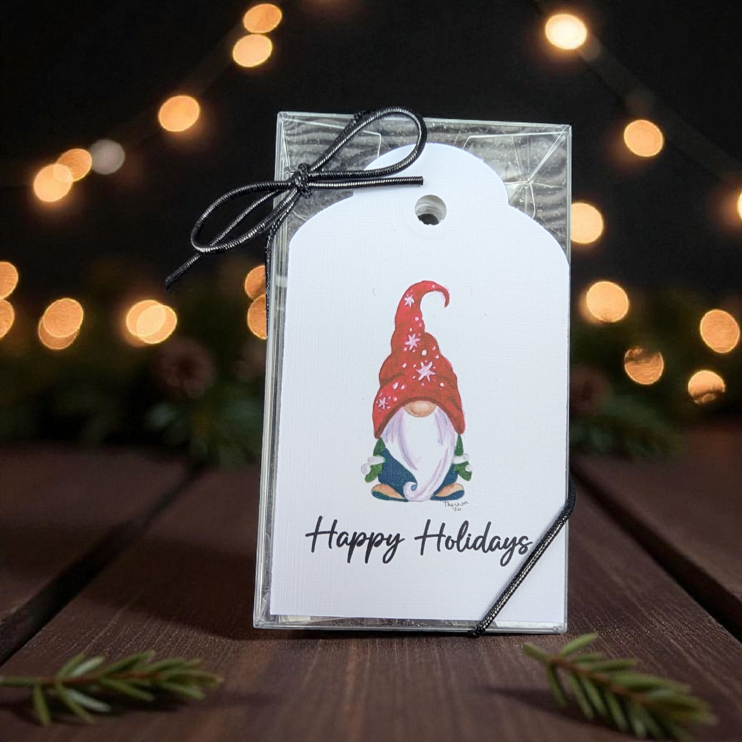 Gnome Snowflake Gift Tags
