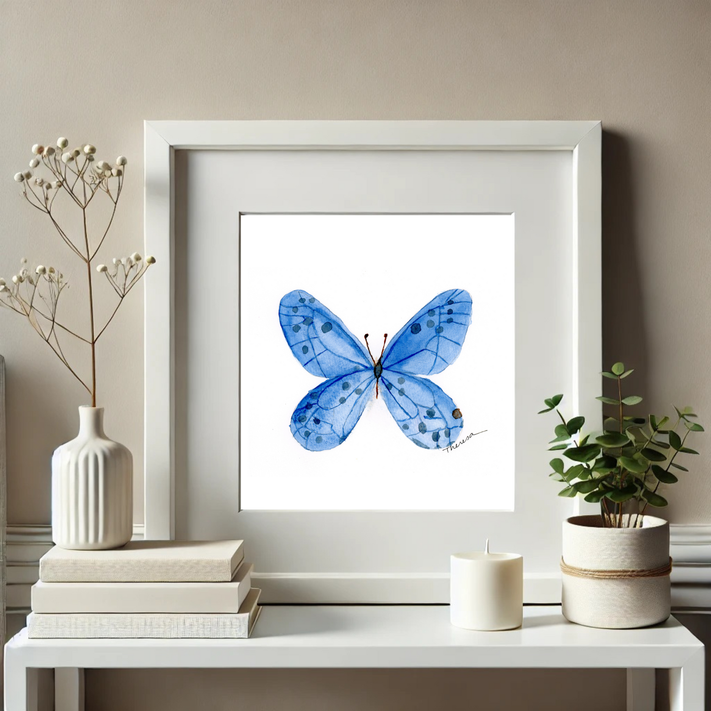Butterfly Blue Print