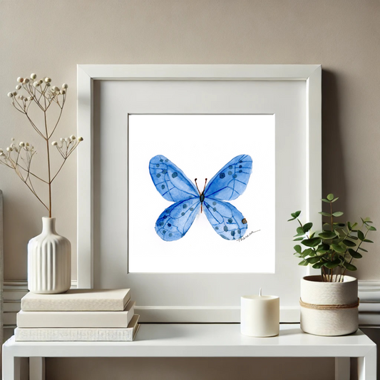 Butterfly Blue Print