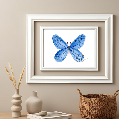 Butterfly Blue Print