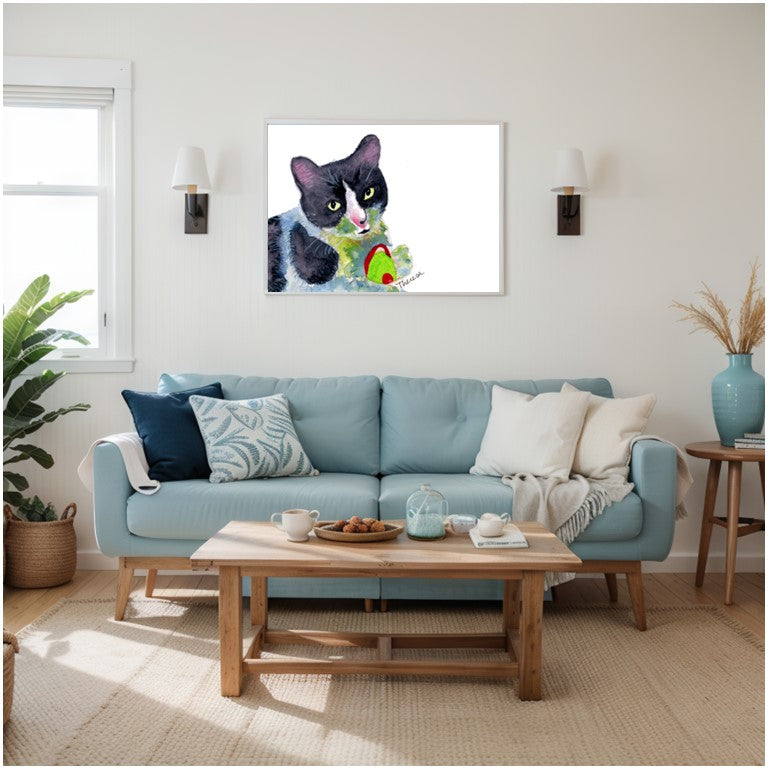 Tuxedo Cat Print