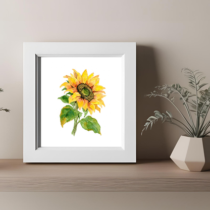Sunflower Watercolor Print