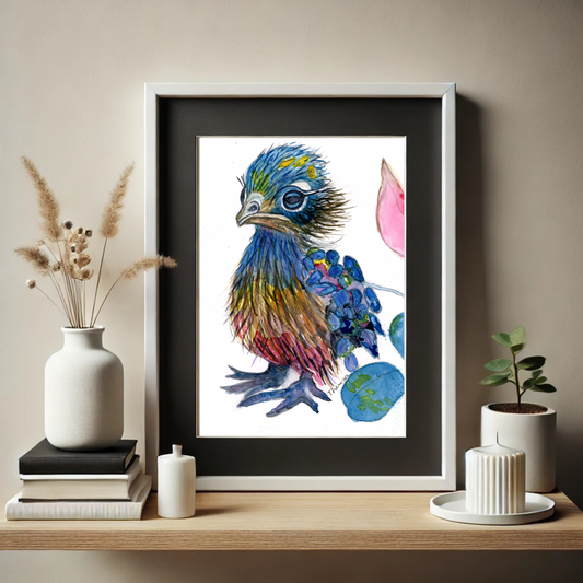 Peacock Baby Print