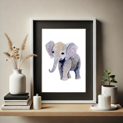 Elephant Baby Print