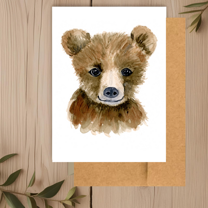 Bear cub Note Card