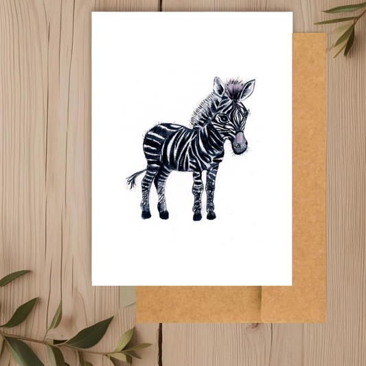 Zebra baby Note Card