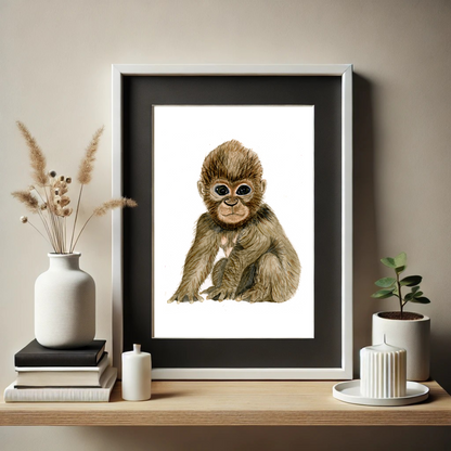 Gorilla Baby Print
