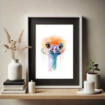 Ostrich 2 Print