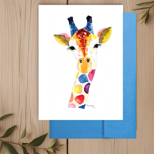 Giraffe Note Card