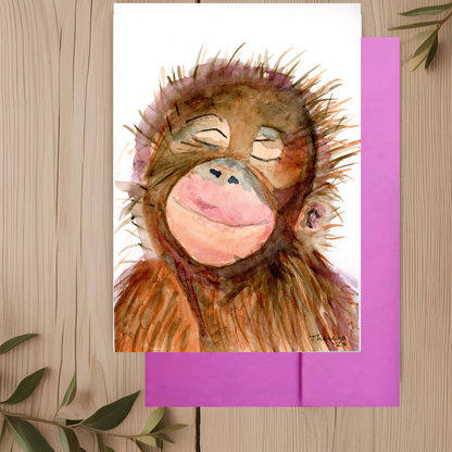 Orangutan Note Card