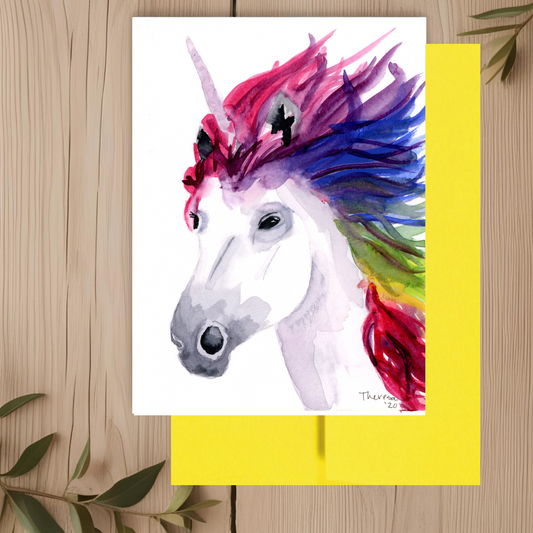 Unicorn Note Card