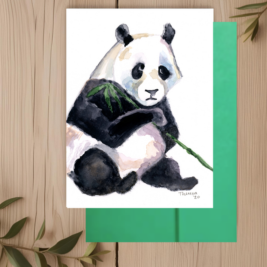 Panda Note Card