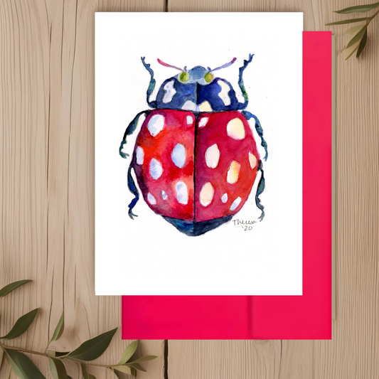 Ladybug Note Card