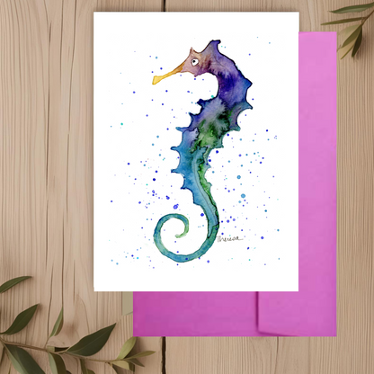 Seahorse Note Card