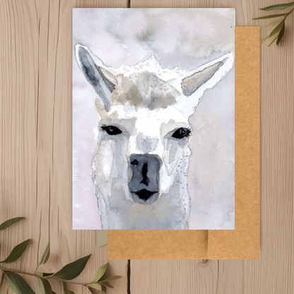 Alpaca Note Card