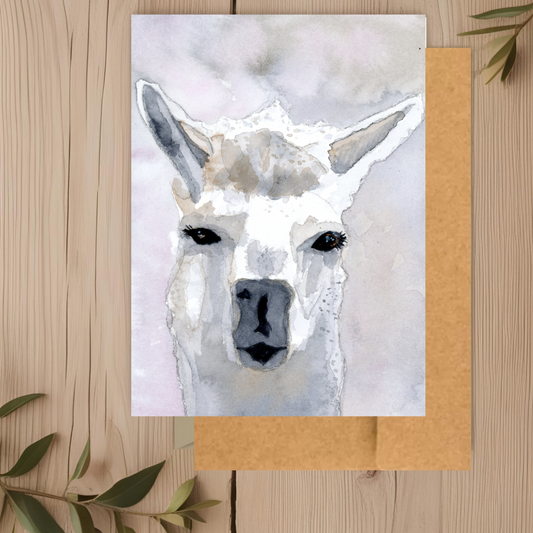 Alpaca Note Card