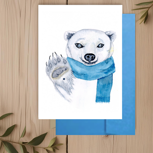 Polar Bear Note Card