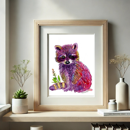 Raccoon Print
