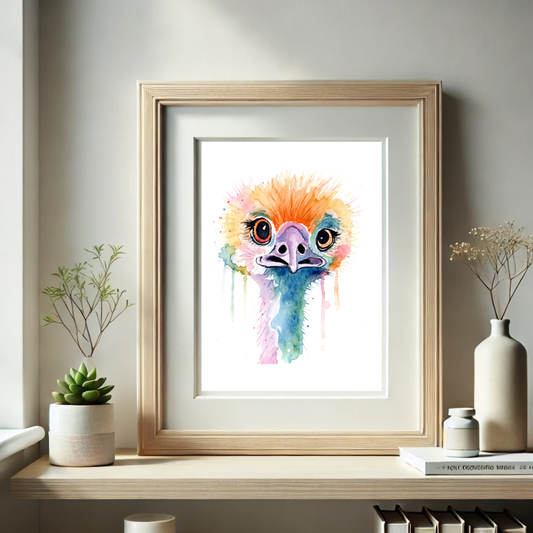 Ostrich 2 Print