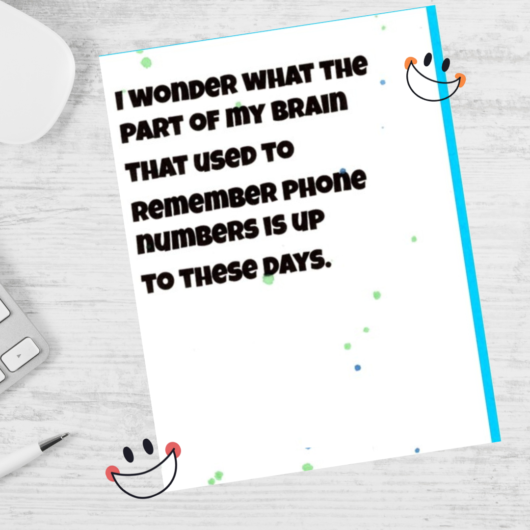 Part of My Brain Note Card