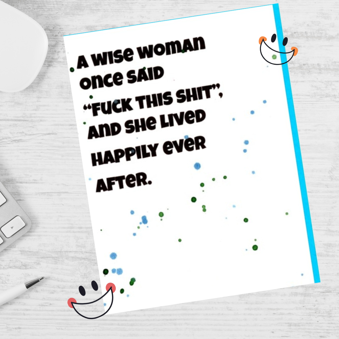 A Wise Woman Note Card