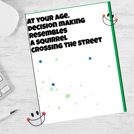 At Your Age, Decision Making Note Card
