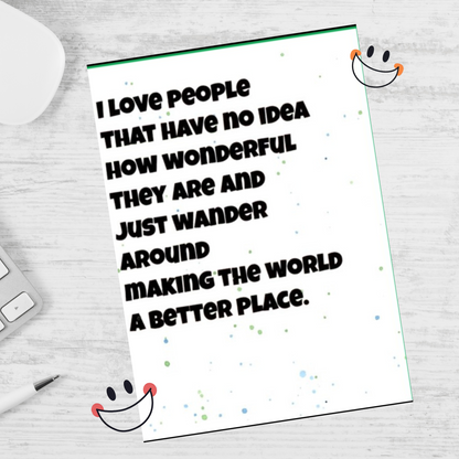 How wonderful they are Note Card
