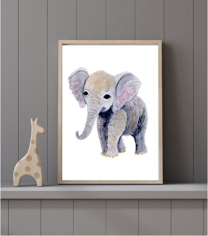 Elephant Baby Print